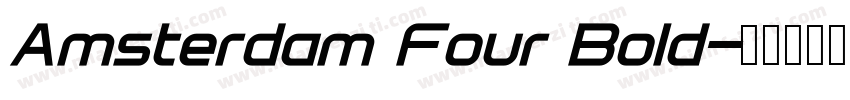 Amsterdam Four Bold字体转换